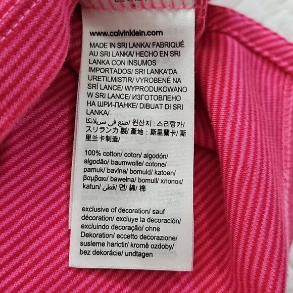 Calvin Klein The Liquid Touch Polo Men's Medium Pink Red Stripe EUC LN Tennis - Picture 7 of 16